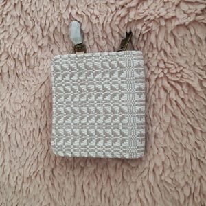 Nude and White Wallet